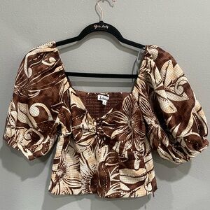 Sam Edelman Women's Karen Puff Sleeve Top (S)